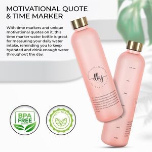 Motivaltional Water Bottle -32 oz (1 Liter)